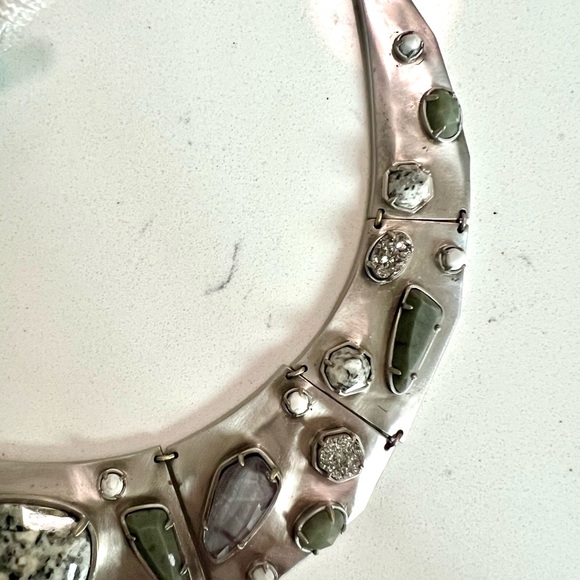 Retired! Kendra Scott Mira Collar Necklace in Antique Silver, Fall ‘16 - Picture 3 of 5